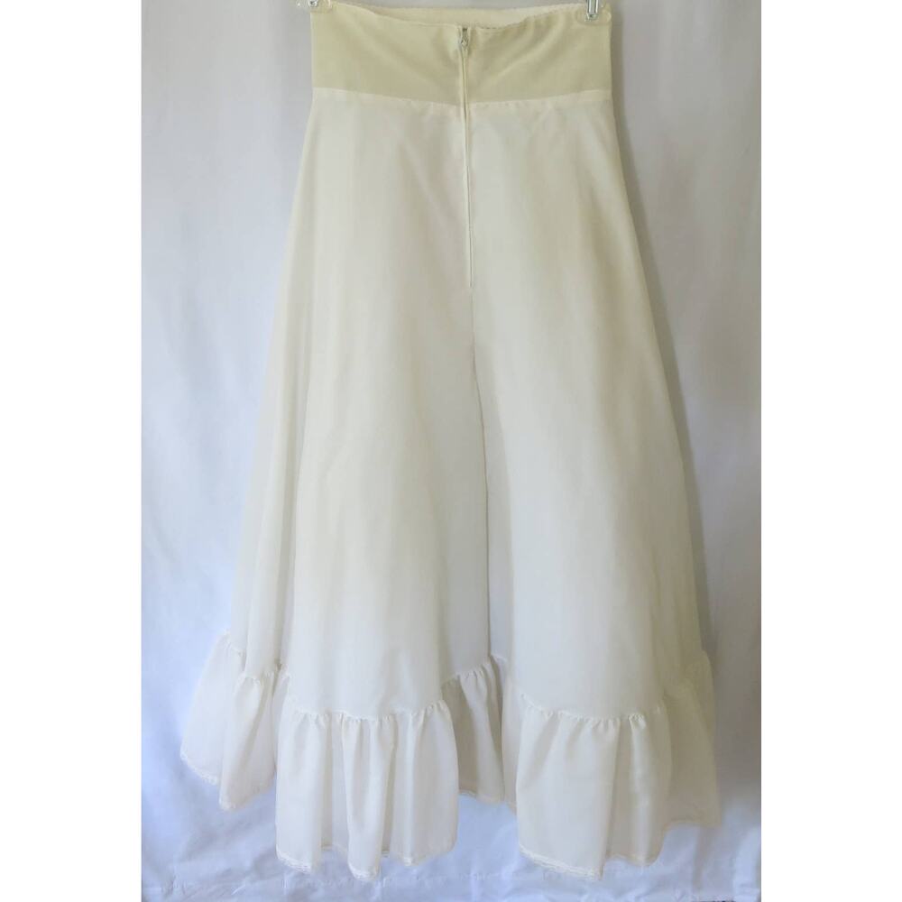 VINTAGE Petticoat Slip Size 10 Ruffled Layered Tulle Full Puffy Prairie Cottage - Picture 2 of 10
